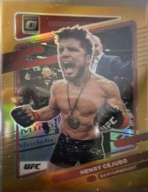 Henry Cejudo 2022 Panini Donruss Optic UFC Base #77 Gold