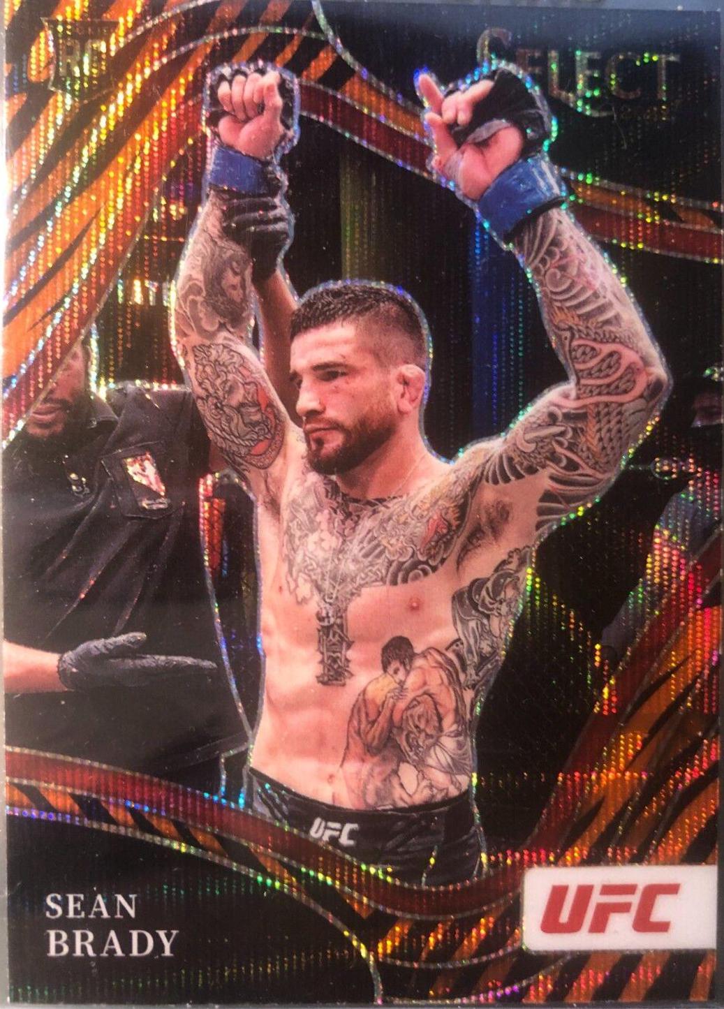 Sean Brady 2022 Panini Select UFC Octagonside #254 Tiger
