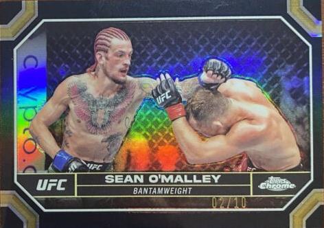 Sean O'Malley 2024 Topps Chrome UFC Base #173 Black Refractor