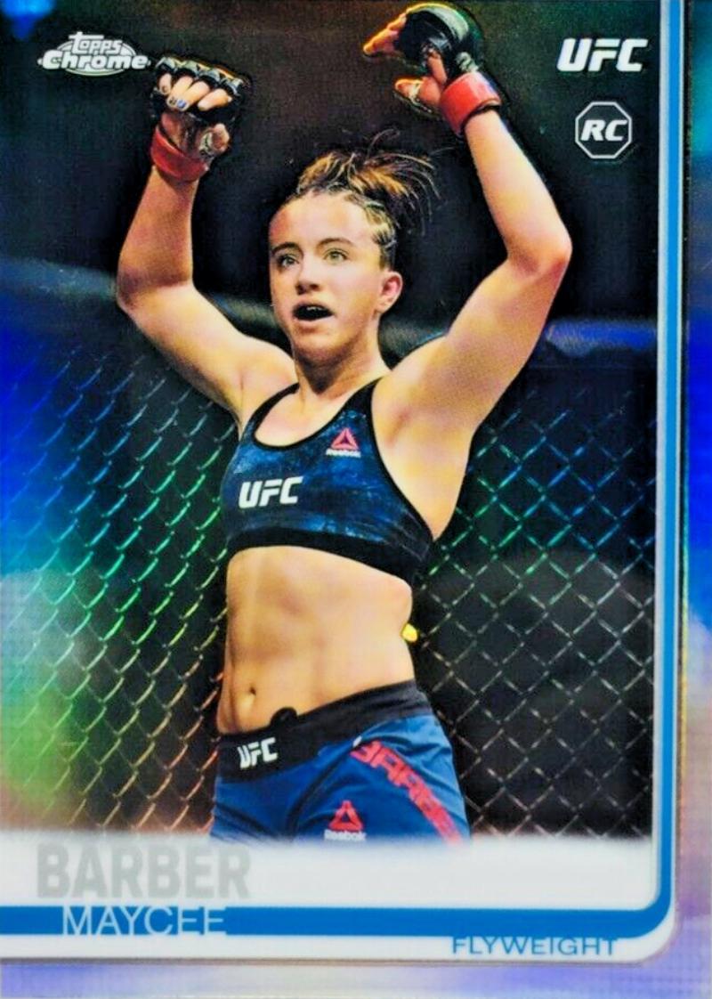 Maycee Barber 2019 Topps Chrome UFC Base #56 Refractor