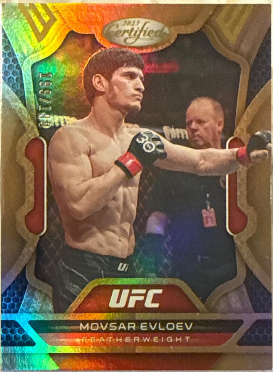 Movsar Evloev 2023 Panini Chronicles UFC Base Certified #229 Bronze