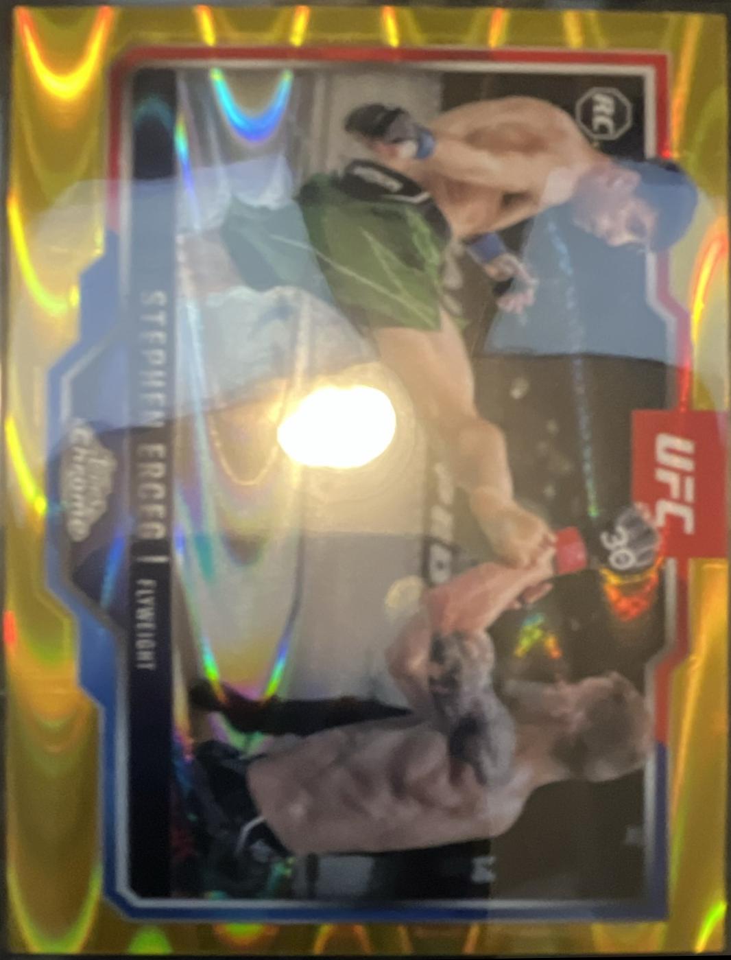 Stephen Erceg 2025 Topps Chrome UFC Base #63 Gold Refractor