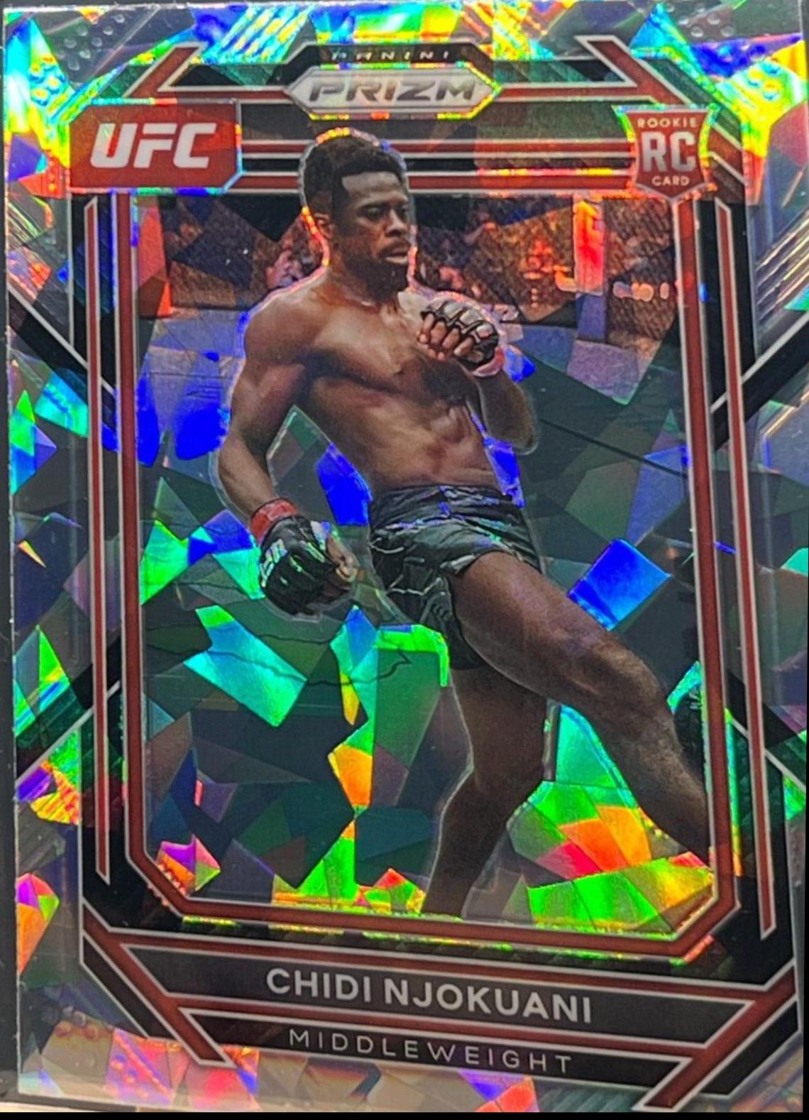 Chidi Njokuani 2023 Panini Prizm UFC Base #193 Ice