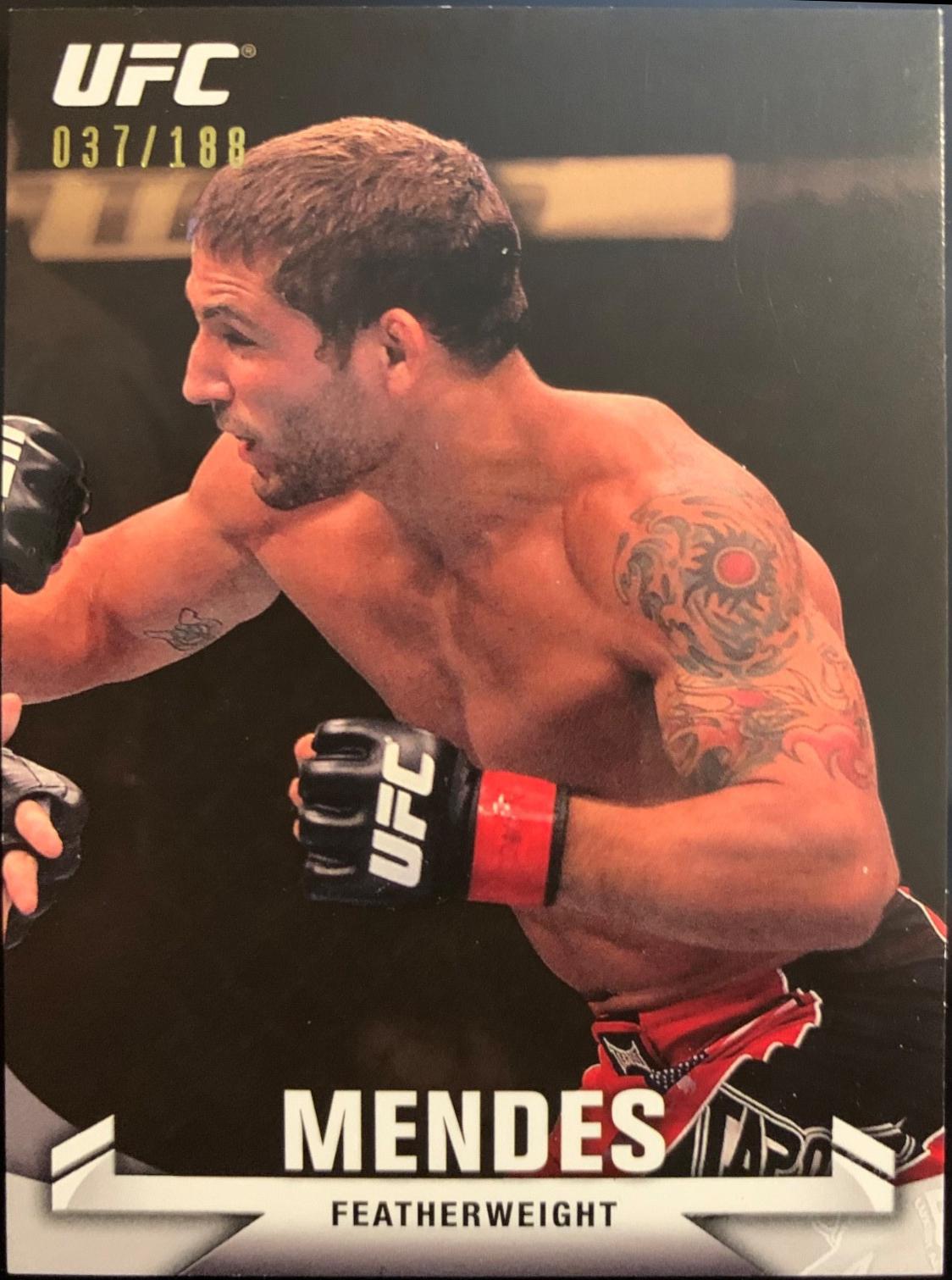 Chad Mendes 2013 Topps UFC Knockout Base #28 Gold