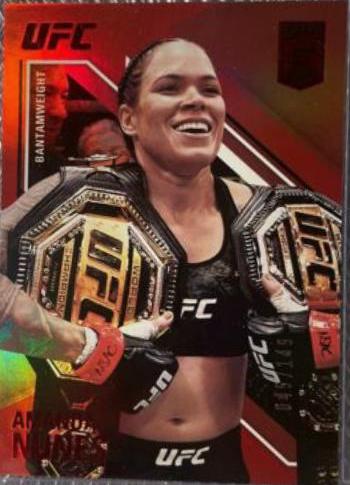 Amanda Nunes 2021 Panini Chronicles UFC Base Elite #145 Asia Red