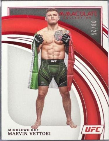 Marvin Vettori 2022 Panini Immaculate UFC Base #60 Red