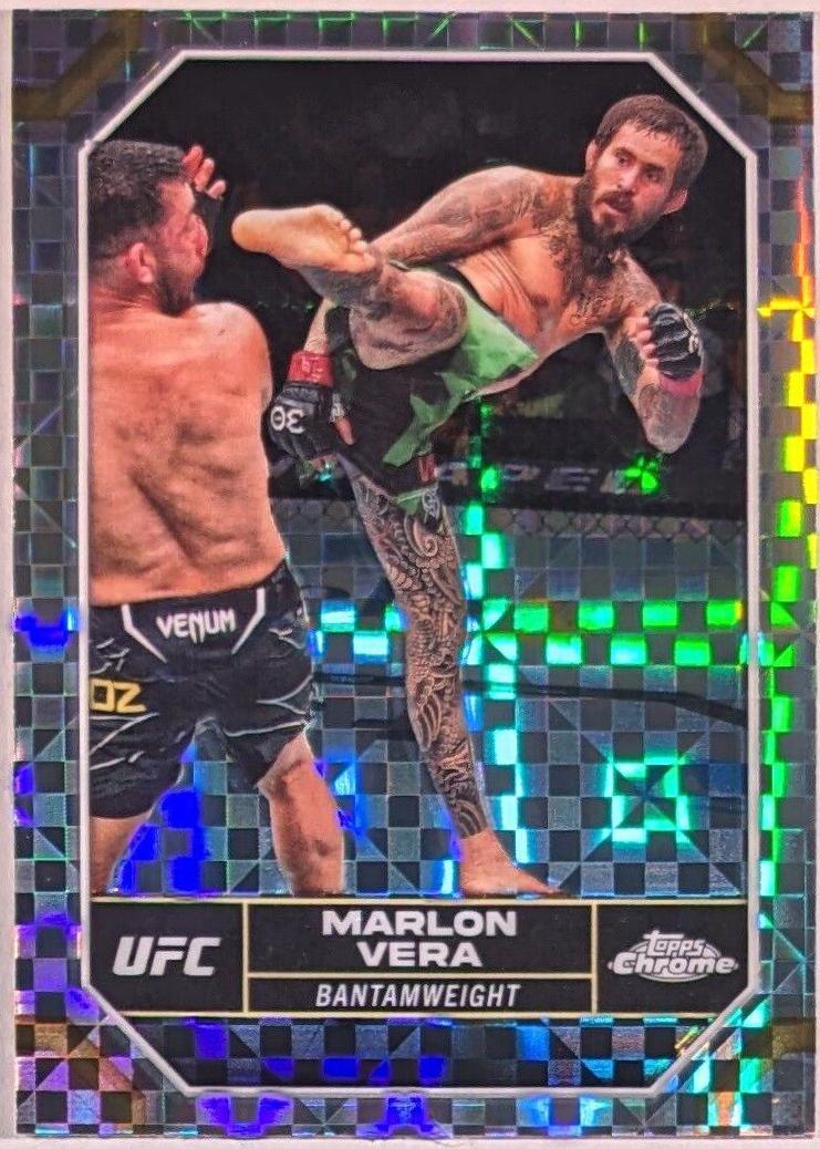 Marlon Vera 2024 Topps Chrome UFC Base #124 X-Fractor