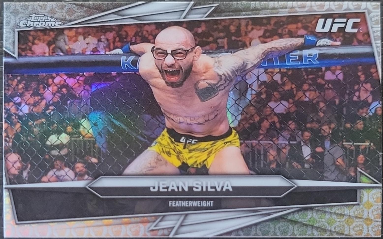 Jean Silva 2026 Topps Chrome UFC Base #163 UFC Glove Refractor