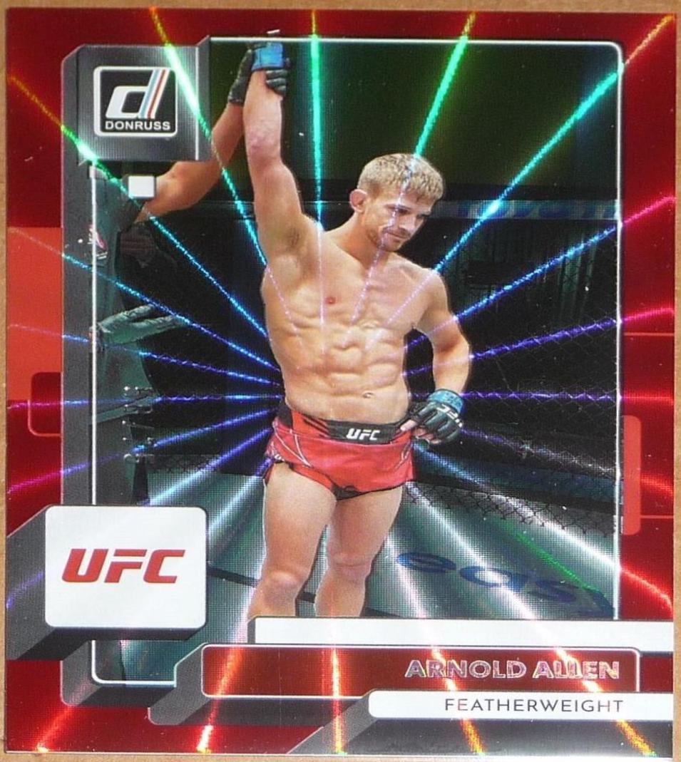 Arnold Allen 2023 Panini Donruss UFC Base #18 Red Laser