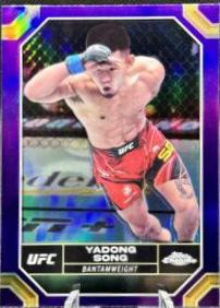Song Yadong 2024 Topps Chrome UFC Base #179 Purple Refractor