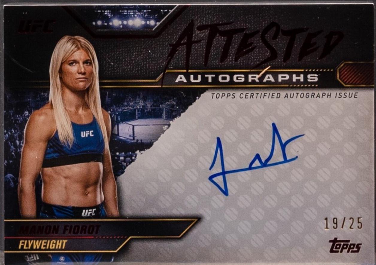 Manon Fiorot 2024 Topps Knockout UFC Attested Autographs #ATT-MFT Red