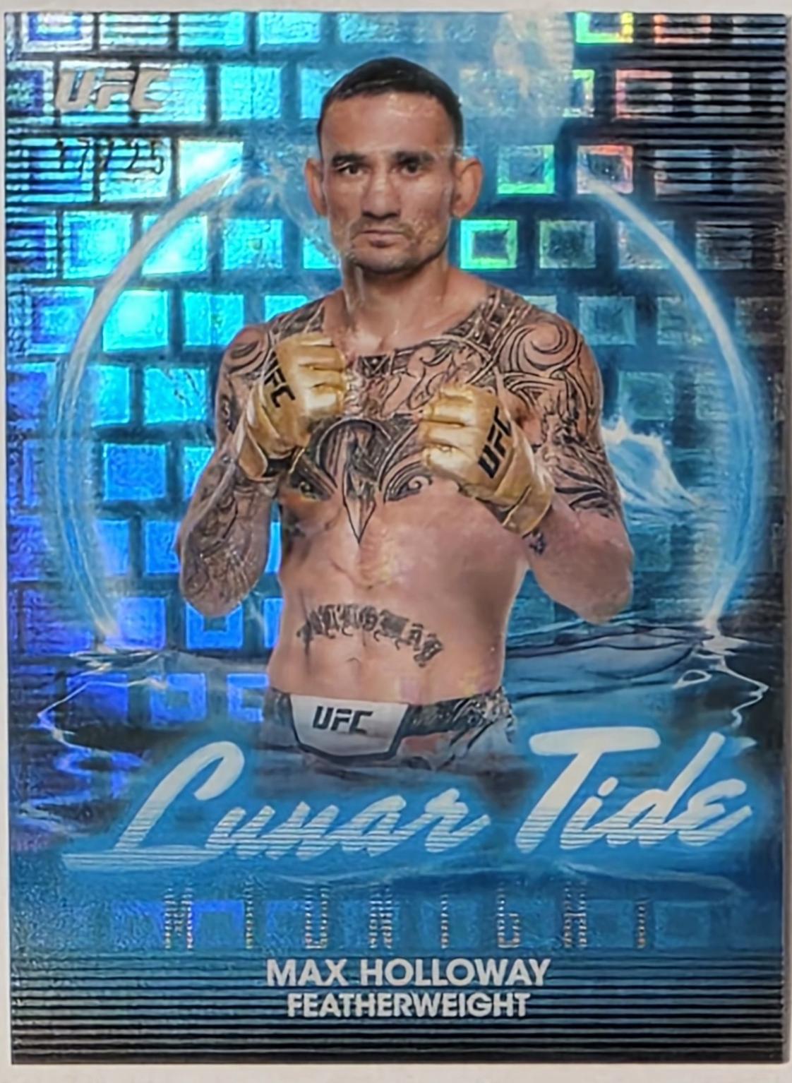 Max Holloway 2025 Topps Midnight UFC Lunar Tide #LT-15 Daybreak