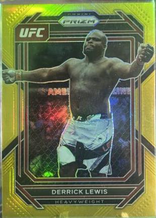 Derrick Lewis 2023 Panini Select UFC Mezzanine #334 Gold