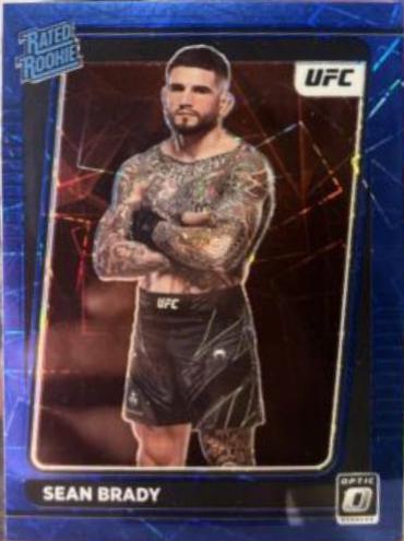 Sean Brady 2022 Panini Donruss Optic UFC Base #118 Blue Velocity