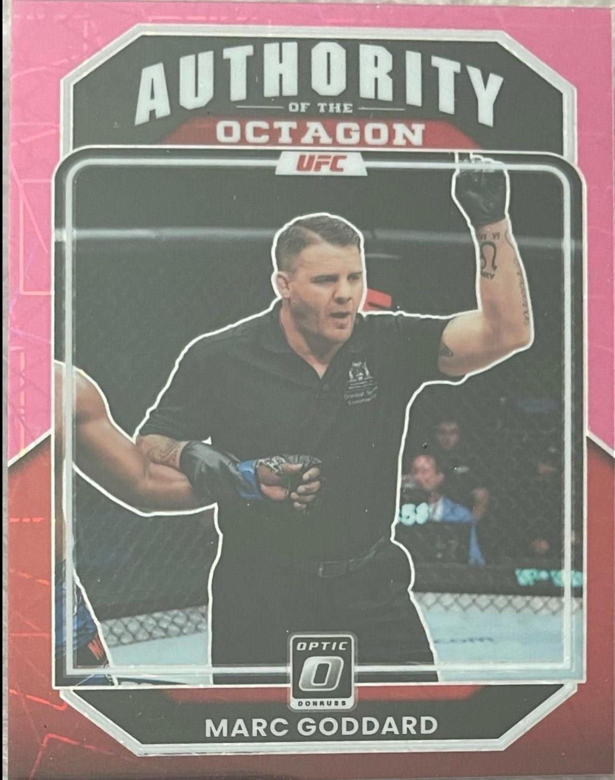 Marc Goddard 2023 Panini Donruss Optic UFC Base #147 Pink Velocity