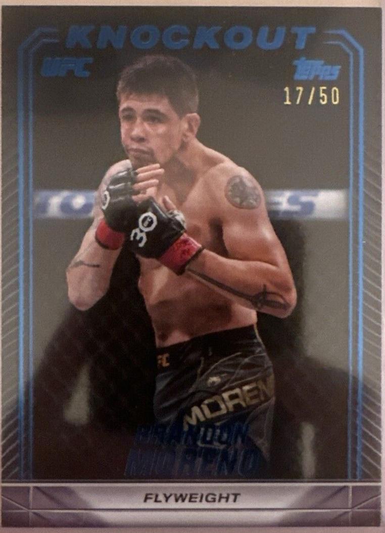 Brandon Moreno 2024 Topps Knockout UFC Base #37 Blue
