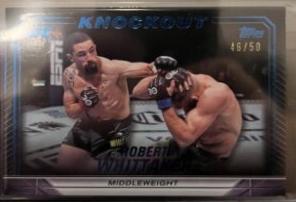 Robert Whittaker 2024 Topps Knockout UFC Base #58 Gold