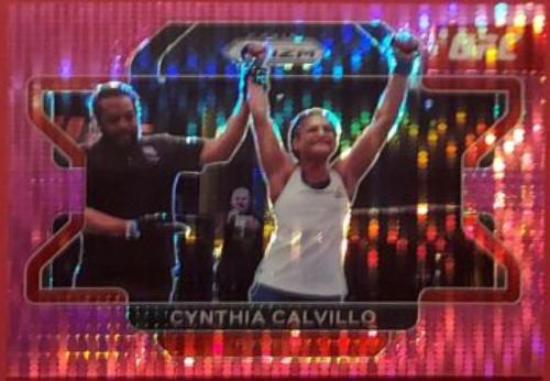 Cynthia Calvillo 2022 Panini Prizm UFC Base #59 Pink Pulsar