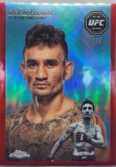 Max Holloway 2024 Topps Chrome UFC 1954 Topps #FFT-9 Red Refractor