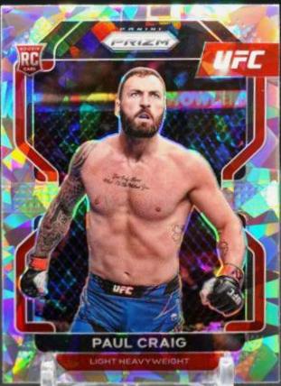 Paul Craig 2022 Panini Prizm UFC Base #170 Ice