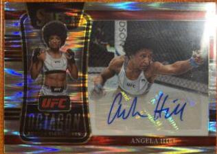 Angela Hill 2022 Panini Select UFC Octagon Action Signatures #36 Flash