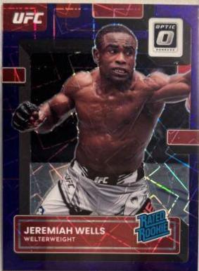Jeremiah Wells 2023 Panini Donruss Optic UFC Base #136 Purple Velocity