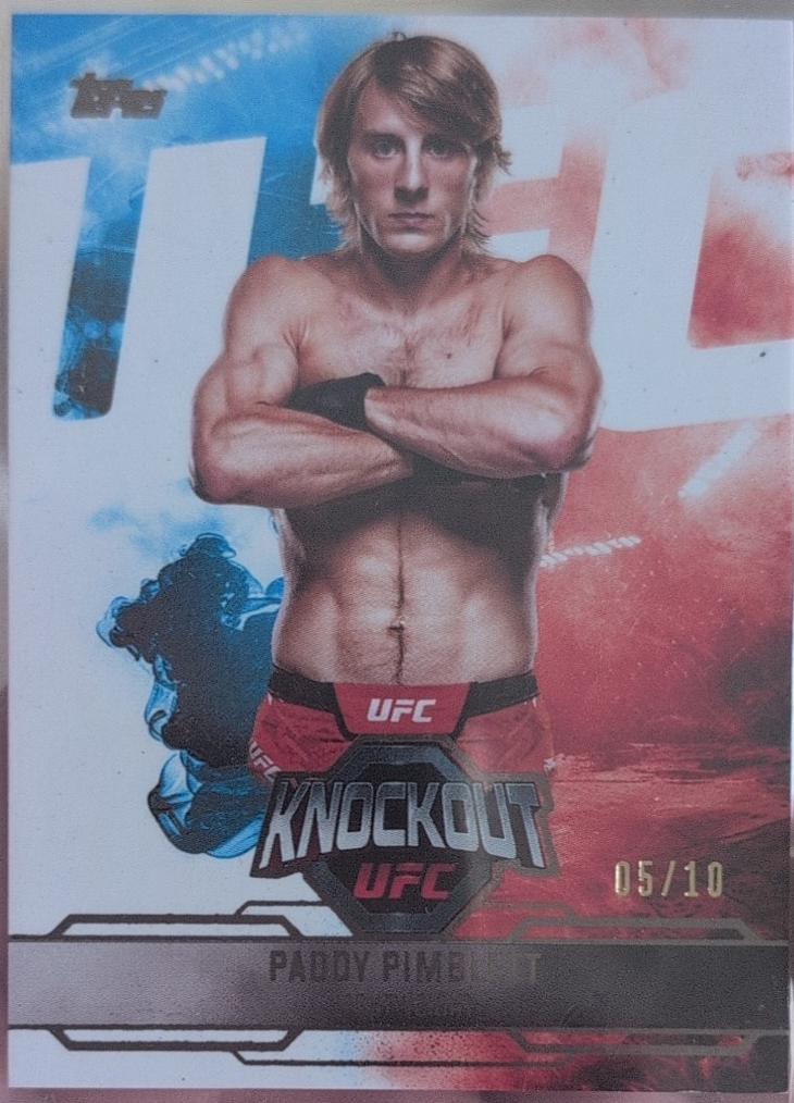 Paddy Pimblett 2025 Topps Knockout UFC Base #48 Holo Gold
