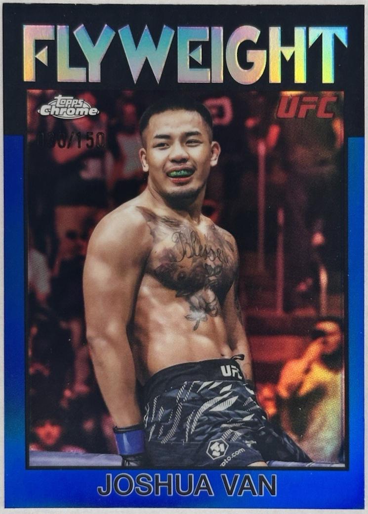 Joshua Van 2026 Topps Chrome UFC 1986 Topps #86-4 Blue Refractor