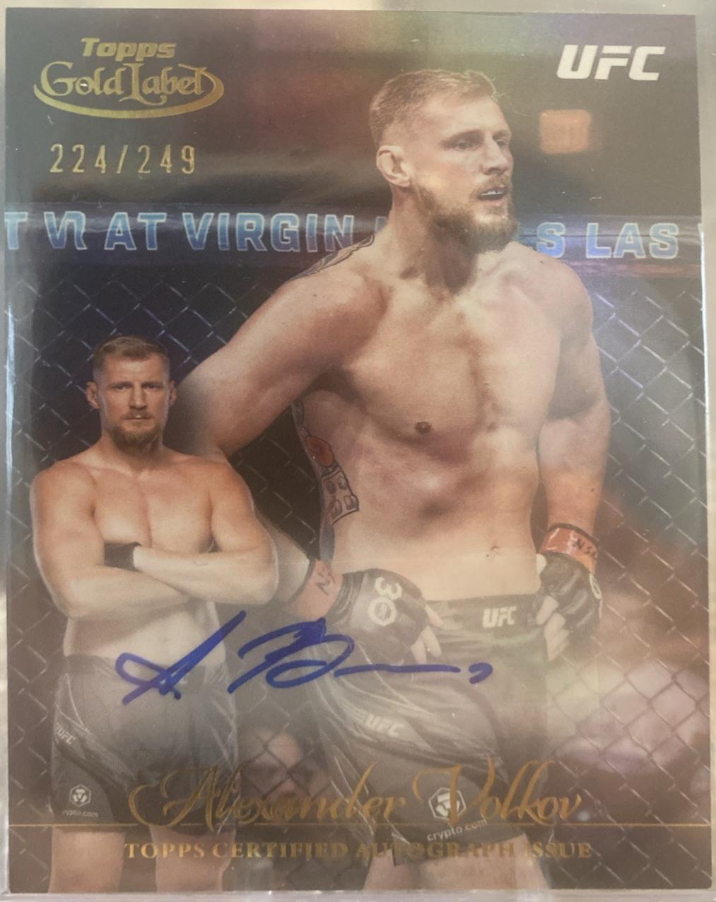 Alexander Volkov 2024 Topps Gold Label UFC Gold Label Autographs #GLA-AVO Red
