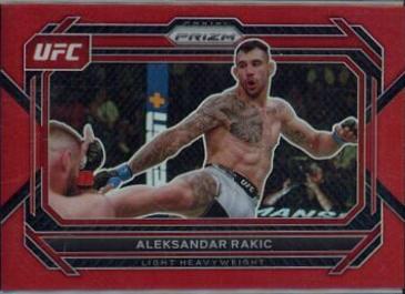 Aleksandar Rakic 2023 Panini Prizm UFC Base #16 Red