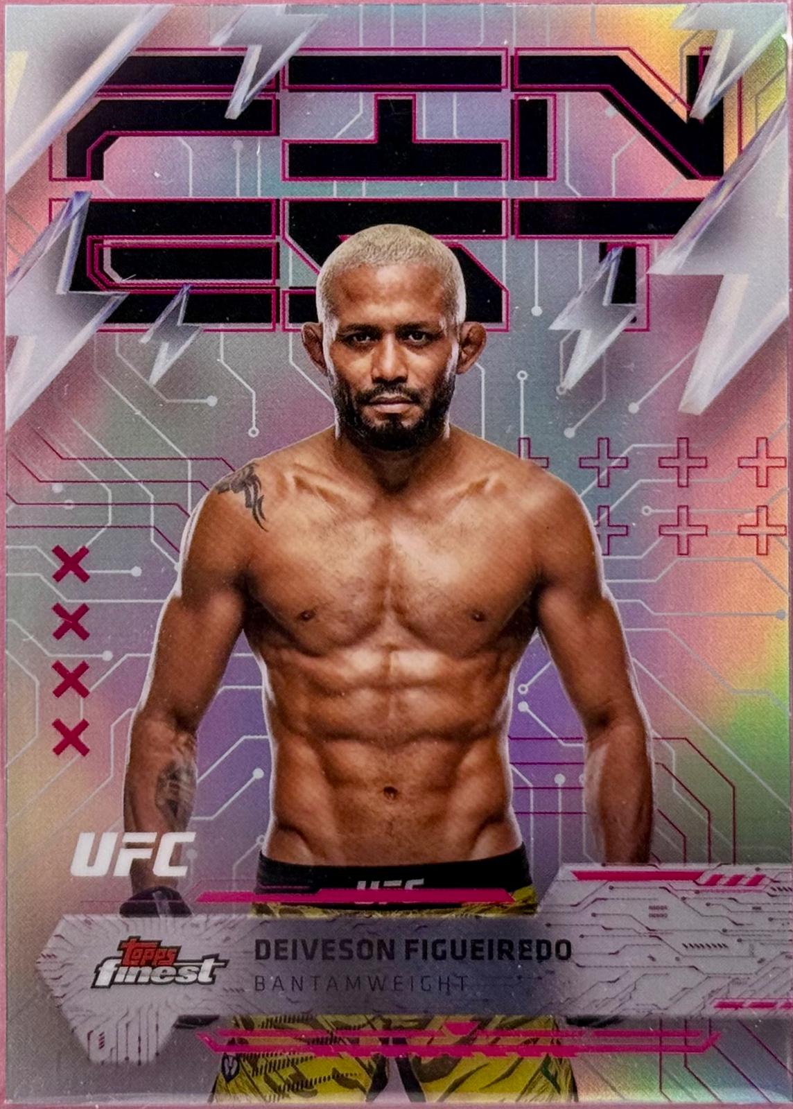 Deiveson Figueiredo 2025 Topps Finest UFC Base Rare #207 Refractor