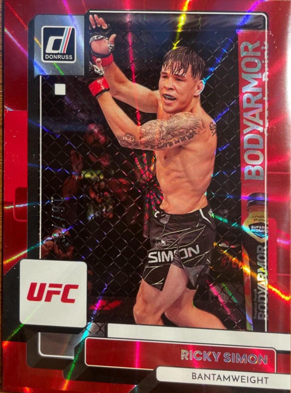 Ricky Simon 2023 Panini Donruss UFC Base #157 Red Laser