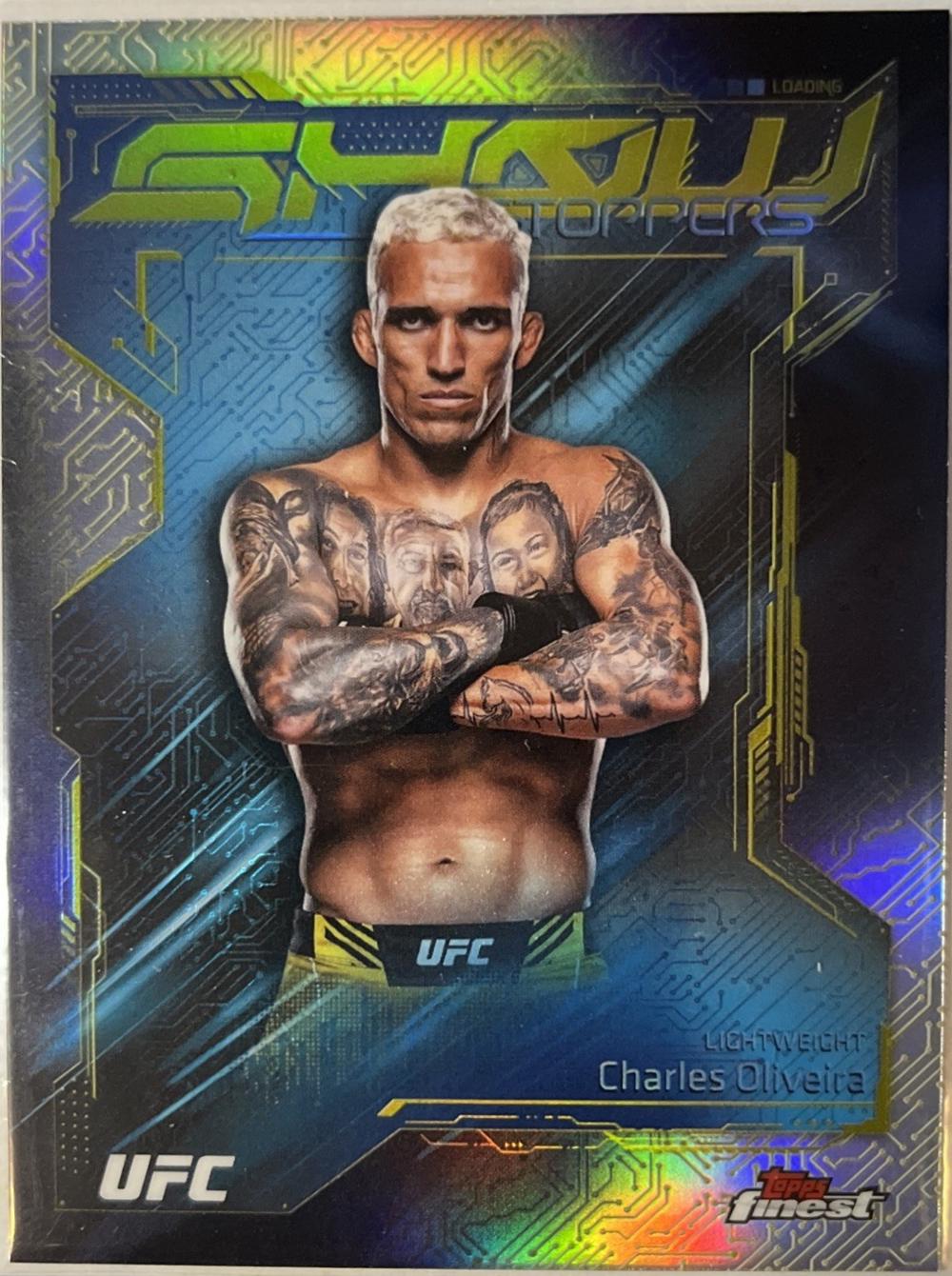 Charles Oliveira 2025 Topps Finest UFC Showstoppers #SS-6 Refractor