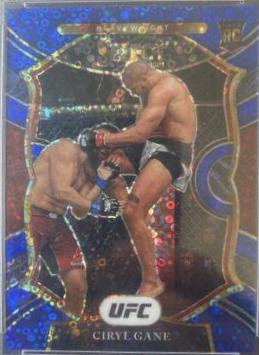 Ciryl Gane 2021 Panini Select UFC Octagonside #300 Blue Disco