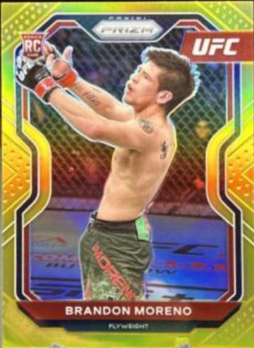 Brandon Moreno 2021 Panini Prizm UFC Base #38 Gold