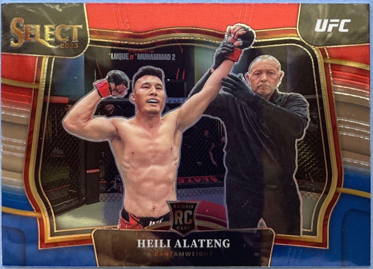 Heili Alateng 2023 Panini Select UFC Octagonside #202 Red Blue Prizm