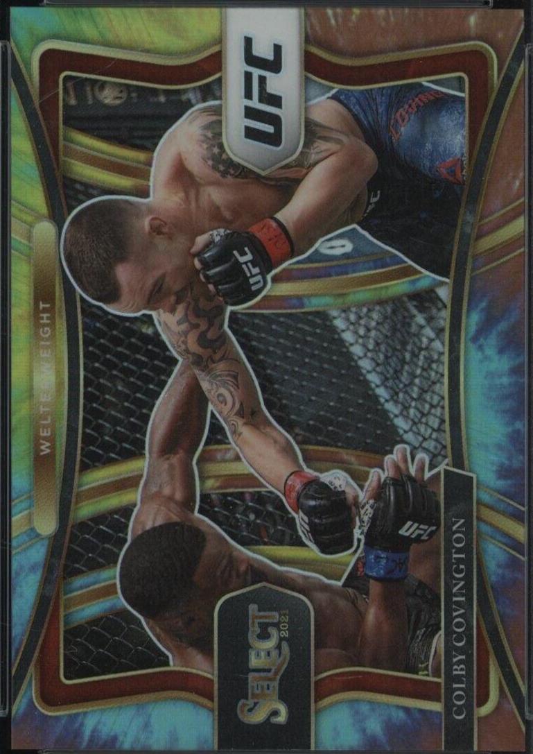 Colby Covington 2021 Panini Select UFC Premier Level #197 Tie Dye