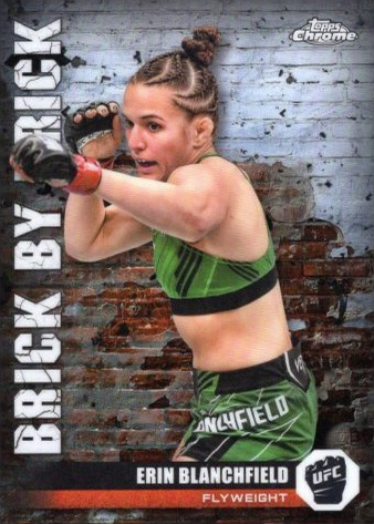 Erin Blanchfield 2024 Topps Chrome UFC Brick by Brick #BYB-18 Gold Refractor