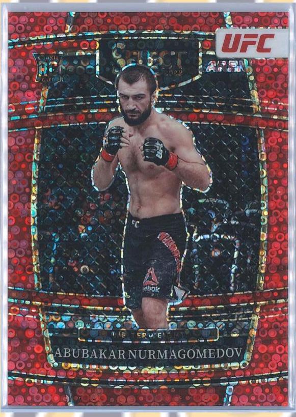 Abubakar Nurmagomedov 2022 Panini Select UFC Concourse #64 Red Disco