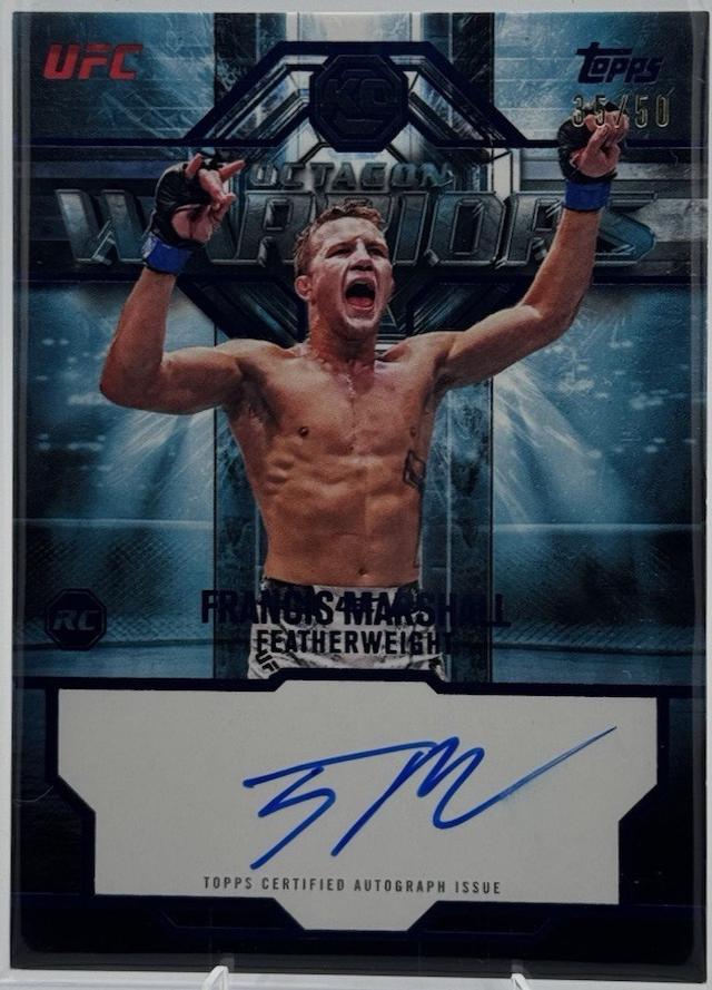 Francis Marshall 2026 Topps Knockout UFC Octagon Warriors #OWS-FM Red