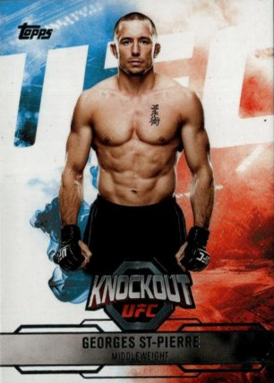 Georges St-Pierre 2025 Topps Knockout UFC Base #38 Platinum