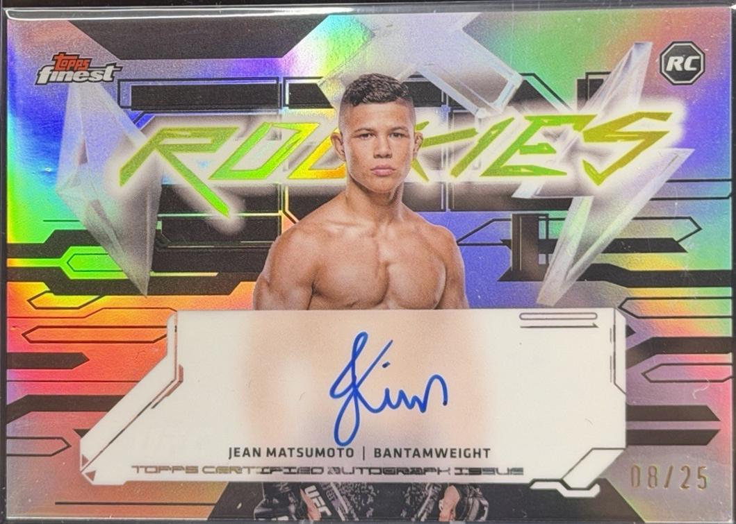 Jean Matsumoto 2025 Topps Finest UFC Finest Rookie Autographs #FRA-JO Black Refractor