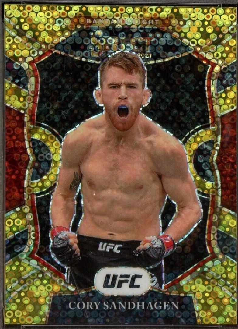 Cory Sandhagen 2021 Panini Select UFC Concourse #50 Gold Disco