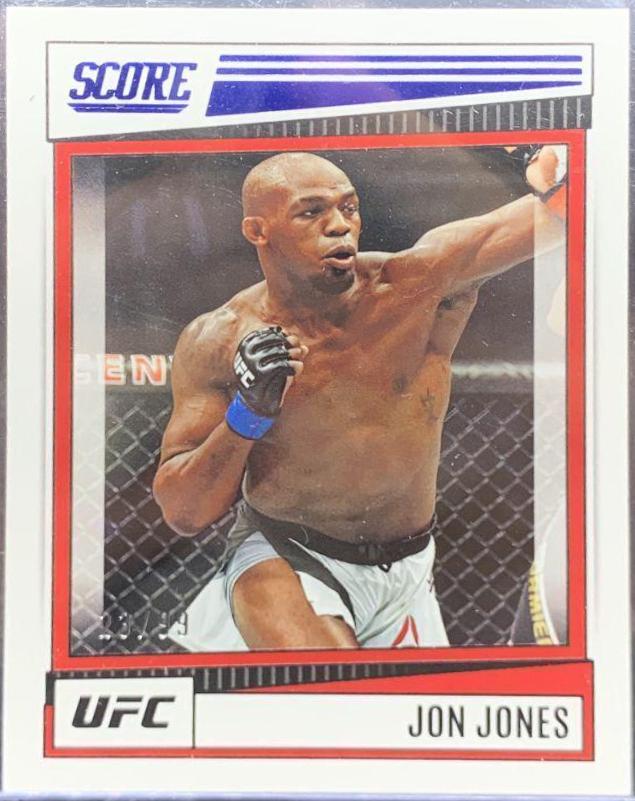 Jon Jones 2022 Panini Chronicles UFC Base Score #194 Blue