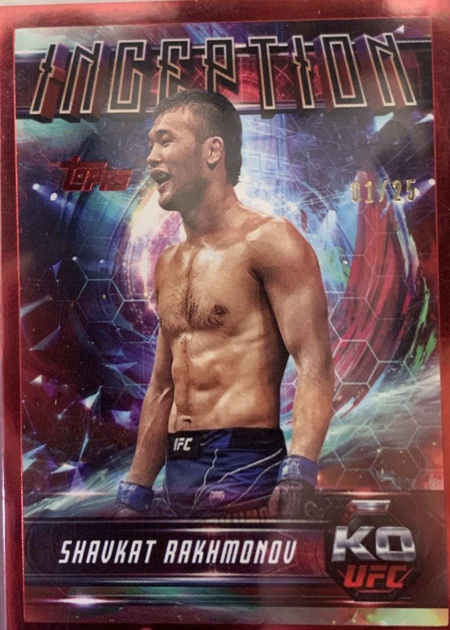 Shavkat Rakhmonov 2025 Topps Knockout UFC Inception #IN-3 Red