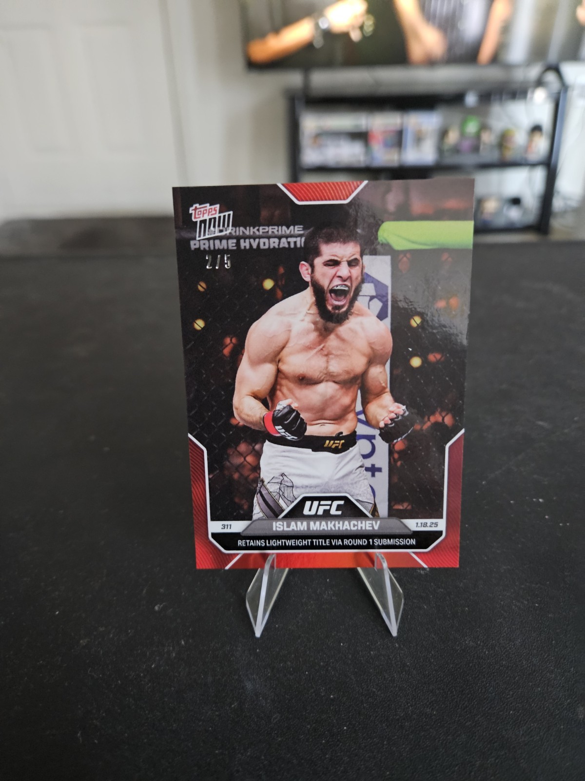 Islam Makhachev Topps Now UFC Base #1 Red