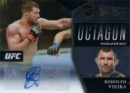 Rodolfo Vieira 2021 Panini Select UFC Octagon Action Signatures #20 Disco Prizms