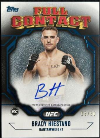 Brady Hiestand 2024 Topps Knockout UFC Full Contact Autographs #FCA-BHD Gold