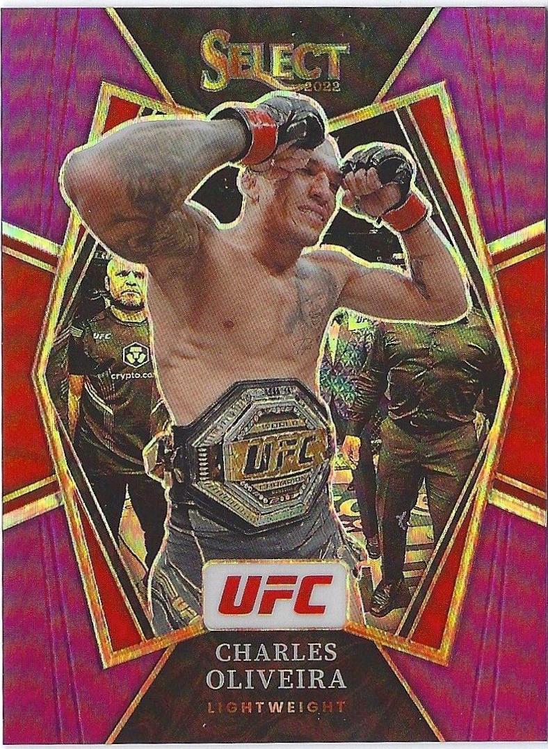 Charles Oliveira 2022 Panini Select UFC Premier Level #141 Purple