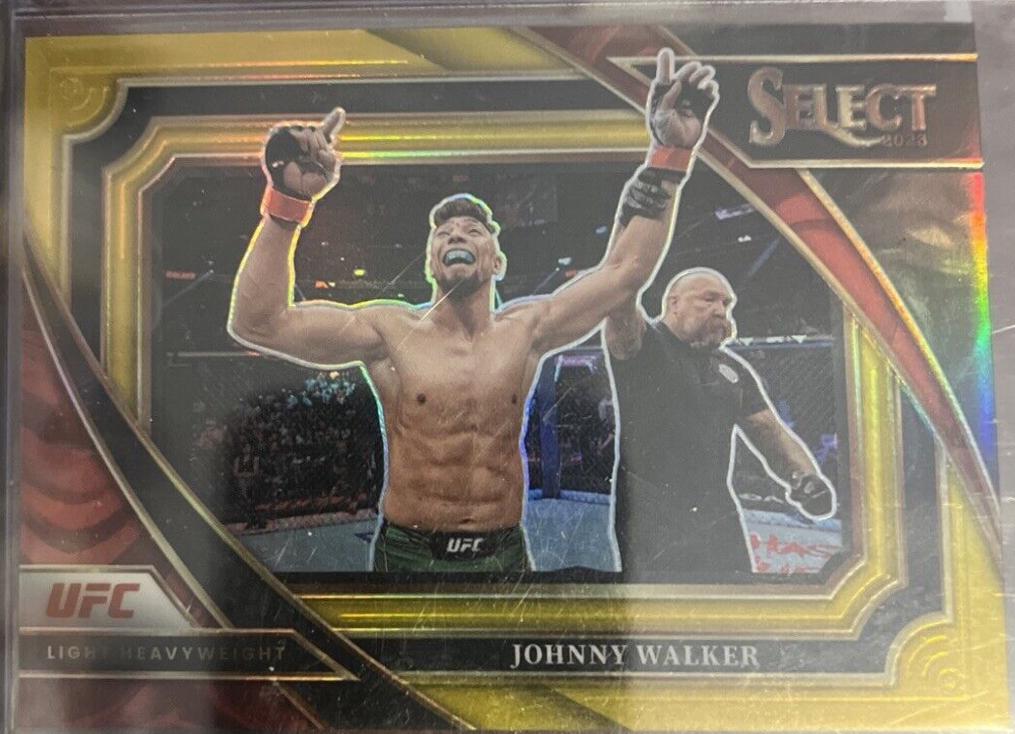Johnny Walker 2023 Panini Select UFC Mezzanine #325 Gold